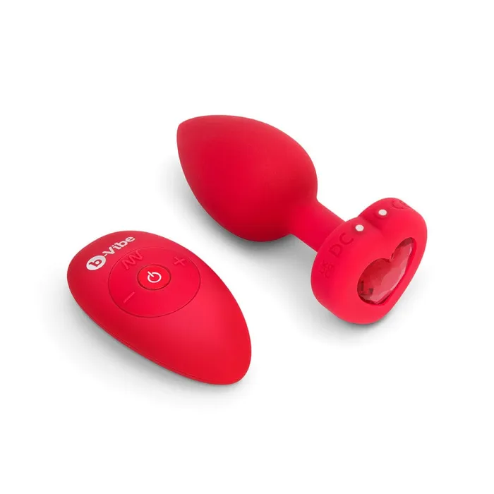Anal Vibrating Jewel Heart Plug BVibe