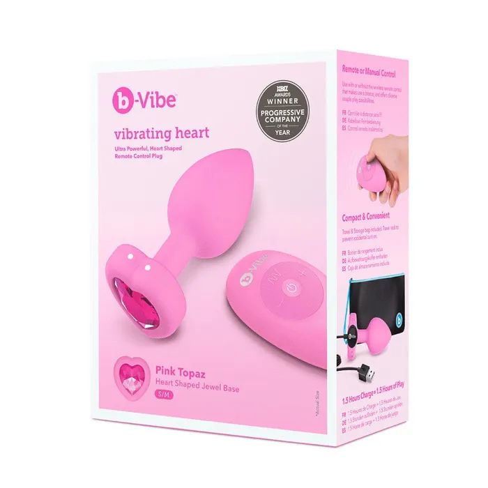 Anal Vibrating Jewel Heart Plug BVibe
