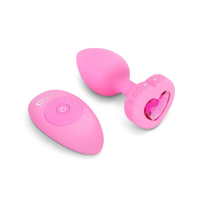 Anal Vibrating Jewel Heart Plug BVibe
