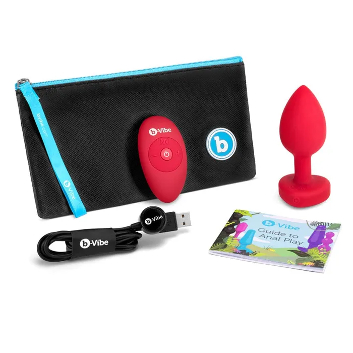 Anal Vibrating Jewel Heart Plug BVibe