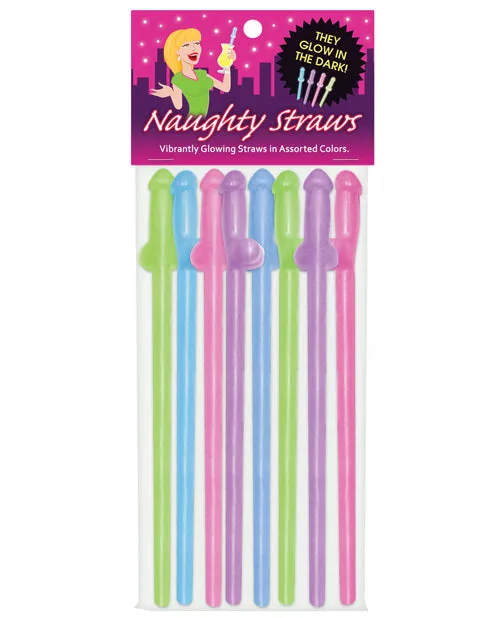 Glow in the Dark Penis Straws Kheper Games Male Sex Toys