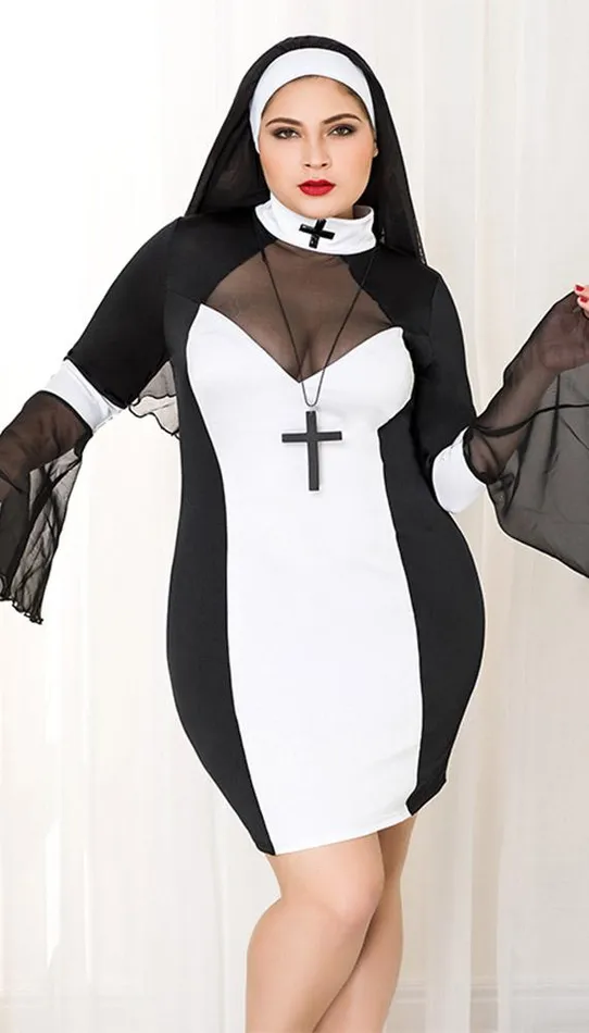 Vibrators Naughty Nun Costume Kissablegs