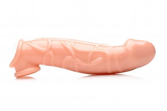 XR Brands Male Sex Toys Size Matters 2 inches Extender Sleeve Beige