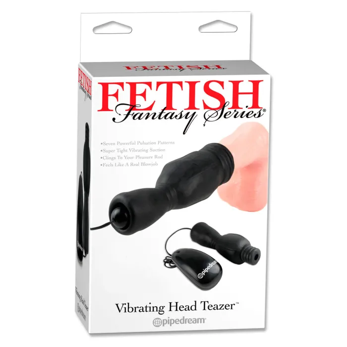 Pipedream Couples Fetish Fantasy Series Vibrating Head Teazer Black Pipedream Couples Fetish Fantasy Series Vibrating Head Teazer Black