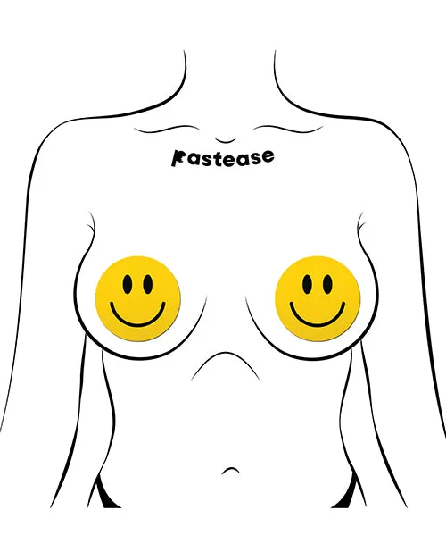 Vibrators Pastease Premium Smiley Face Yellow OS Pastease