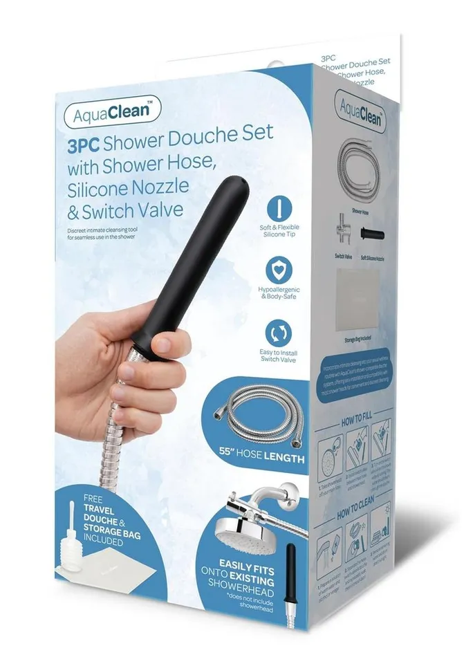 AquaClean Male Sex Toys Aquaclean Shower Douche System with Diverter