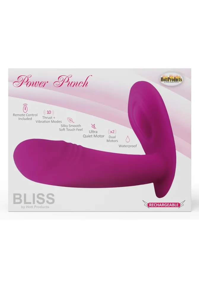 Bliss by Hott Products Female Sex Toys Bliss Power Punch USB Magnetic Rechargeable Silicone Dual Vibe Vibrator Waterproof Bliss by Hott Products Female Sex Toys Bliss Power Punch USB Magnetic Rechargeable Silicone Dual Vibe Vibrator Waterproof