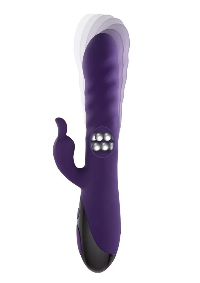 Evolved Female Sex Toys Rascally Rabbit Rechargeable Silicone Thrusting Rotating Vibrator