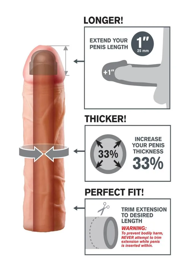 Fantasy XTensions Perfect 1in Extension Sleeve Fantasy XTensions Male Sex Toys Fantasy XTensions Perfect 1in Extension Sleeve Fantasy XTensions Male Sex Toys