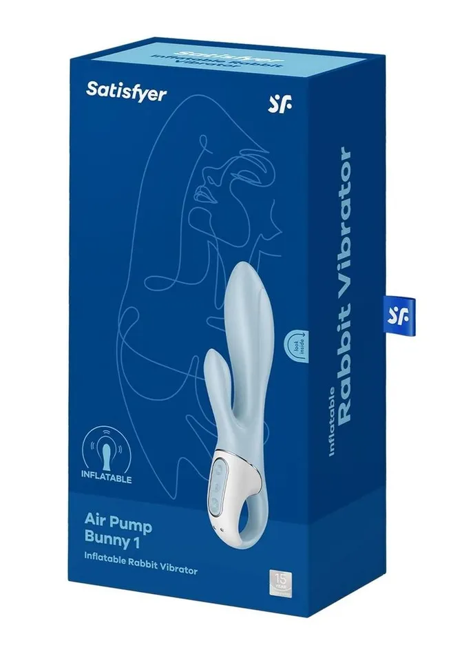 Satisfyer Air Pump Bunny 1 Rechargeable Silicone Rabbit Vibrator Satisfyer Female Sex Toys Satisfyer Air Pump Bunny 1 Rechargeable Silicone Rabbit Vibrator Satisfyer Female Sex Toys