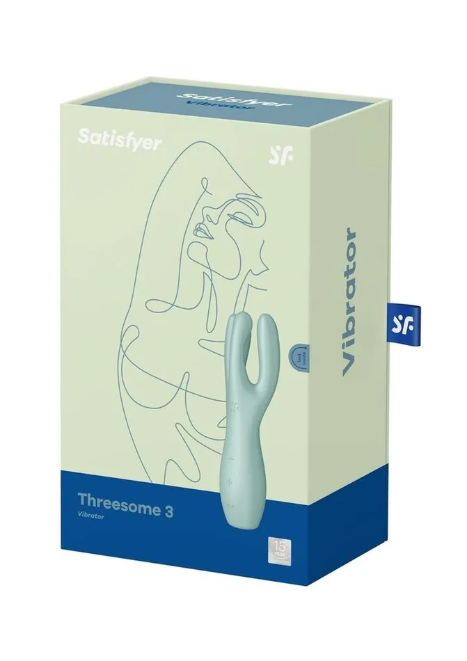 Satisfyer Threesome 3 Rechargeable Silicone Stimulator Satisfyer Female Sex Toys Satisfyer Threesome 3 Rechargeable Silicone Stimulator Satisfyer Female Sex Toys