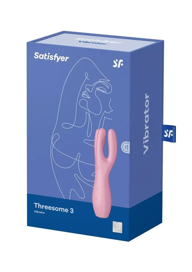 Satisfyer Threesome 3 Rechargeable Silicone Stimulator Satisfyer Female Sex Toys Satisfyer Threesome 3 Rechargeable Silicone Stimulator Satisfyer Female Sex Toys